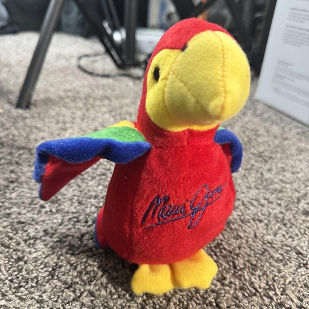 Maui Jim Parrot Plush Stuffed Bird Rare